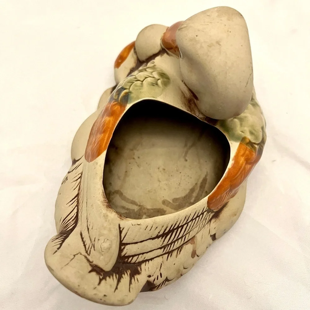Vintage Ardco Bisque Mother Duck & Baby Planter Vintage EUC, Taiwan